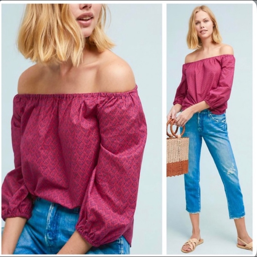 Maeve Anthropologie Maiden off-the-shoulder top